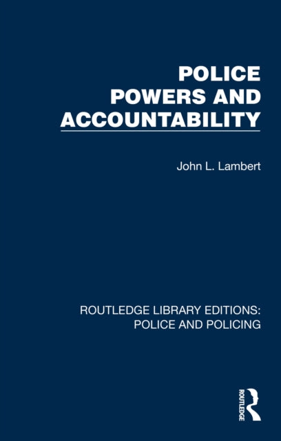 Book cover of: Police Powers and Accountability