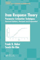 Book cover of: Item Response Theory. By: Frank B. Baker