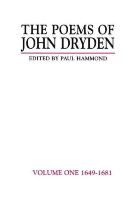 Book cover of: Poems of John Dryden: Volume One. By: Paul Hammond
