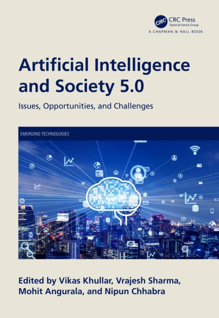 Book cover of: Artificial Intelligence and Society 5.0. By: Vikas Khullar