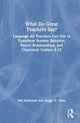 Book cover of: What Do Great Teachers Say?. By: Hal Holloman