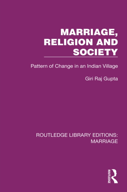 Book cover of: Marriage, Religion and Society