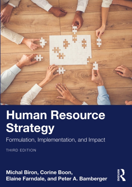 Book cover of: Human Resource Strategy. By: Peter Bamberger