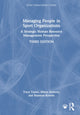 Book cover of: Managing People in Sport Organizations. By: Tracy Taylor