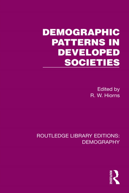 Book cover of: Demographic Patterns in Developed Societies