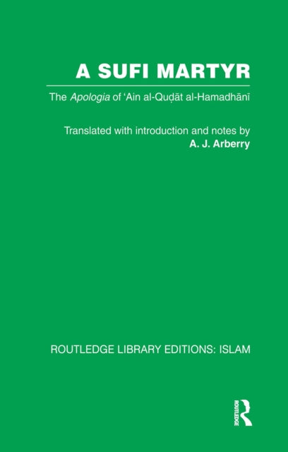 Book cover of: Sufi Martyr. By: A. J. Arberry