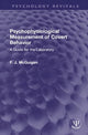 Book cover of: Psychophysiological Measurement of Covert Behavior. By: F. J. McGuigan