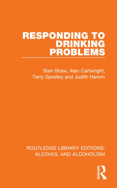 Book cover of: Responding to Drinking Problems