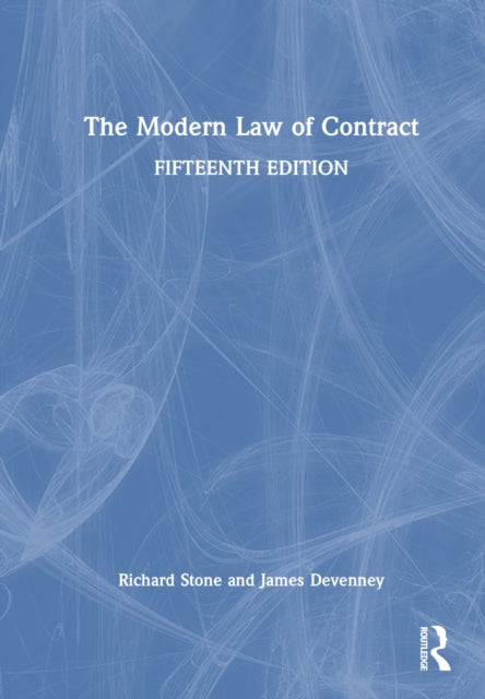 Book cover of: Modern Law of Contract. By: Richard Stone