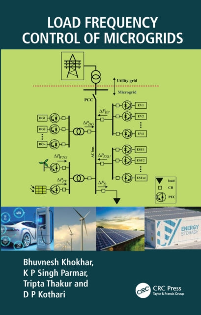 Book cover of: Load Frequency Control of Microgrids. By: Bhuvnesh Khokhar