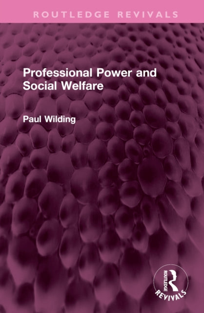 Book cover of: Professional Power and Social Welfare. By: Paul Wilding