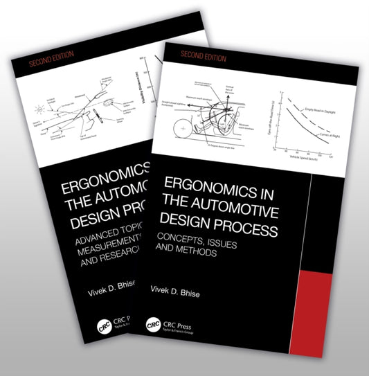 Book cover of: Ergonomics in the Automotive Design Process. By: Vivek D. Bhise