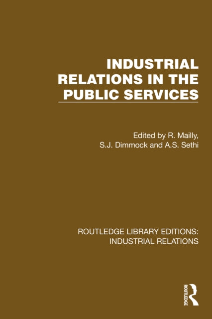 Book cover of: Industrial Relations in the Public Services