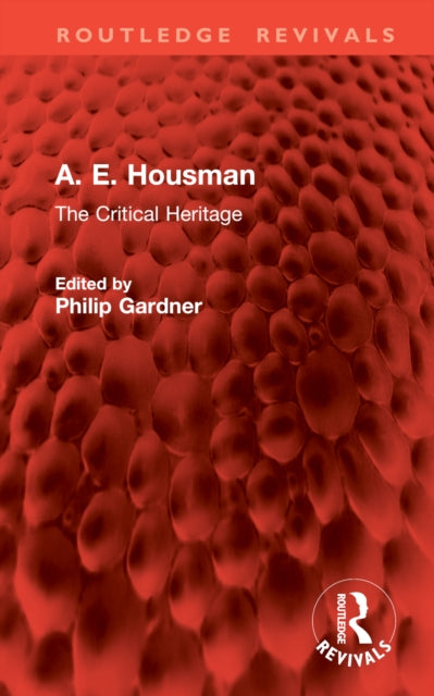 Book cover of: A. E. Housman