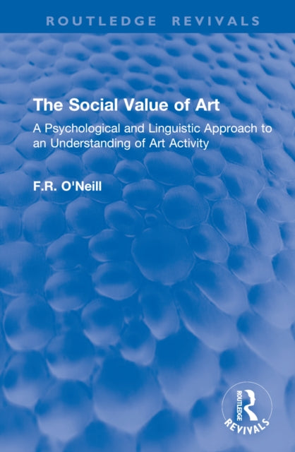 Book cover of: Social Value of Art