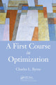 Book cover of: First Course in Optimization
