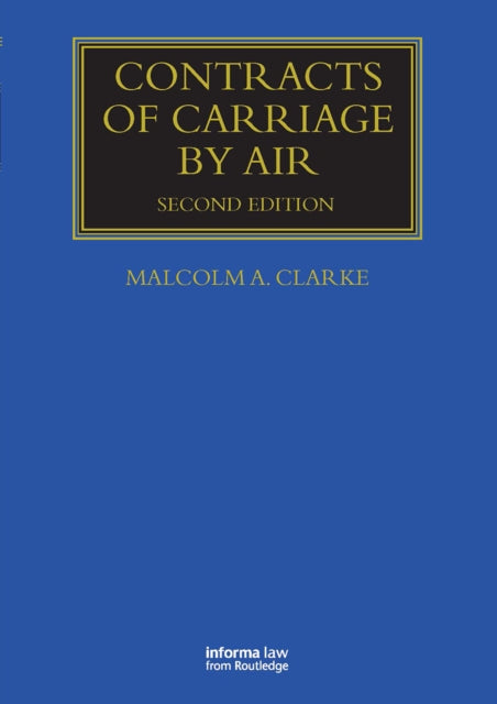 Book cover of: Contracts of Carriage by Air