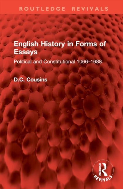 Book cover of: English History in Forms of Essays