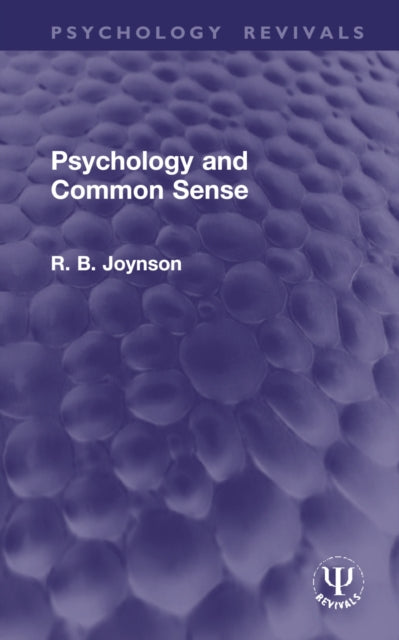 Book cover of: Psychology and Common Sense
