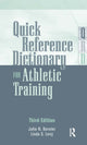 Book cover of: Quick Reference Dictionary for Athletic Training
