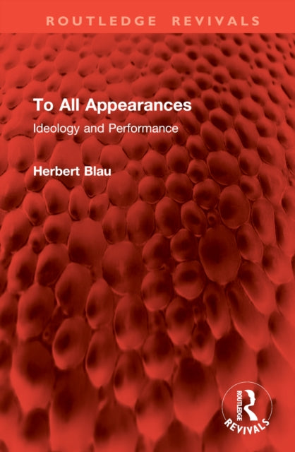 Book cover of: To All Appearances