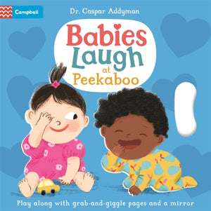 Babies Laugh at Peekaboo, Play Along with Grab-and-pull Pages and Mirror