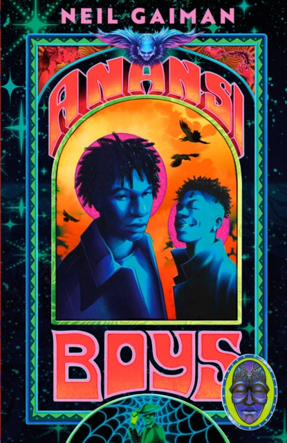 Book cover of: Anansi Boys. By: Neil Gaiman