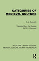 Book cover of: Categories of Medieval Culture. By: A. J. Gurevich
