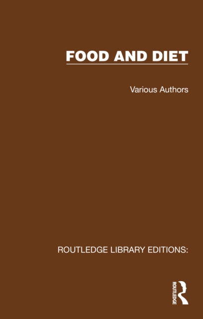 Book cover of: Routledge Library Editions: Food and Diet