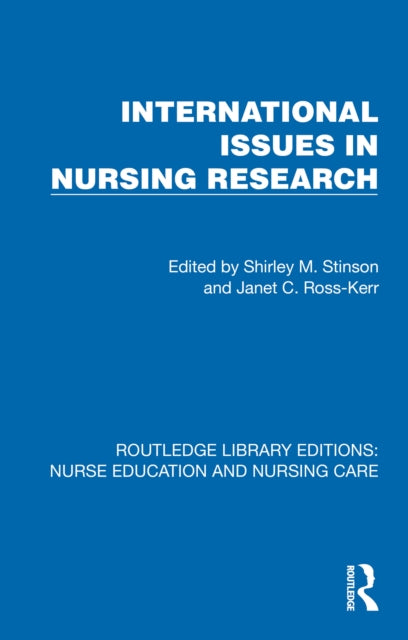Book cover of: International Issues in Nursing Research