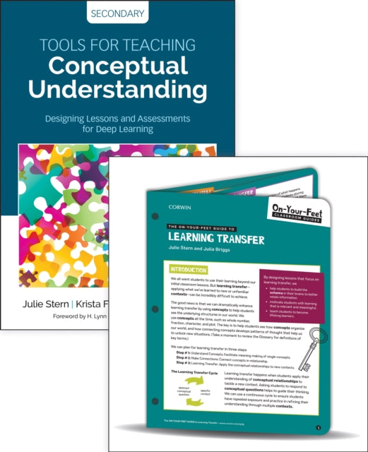 Book cover of: BUNDLE: Stern: Tools for Teaching Conceptual Understanding, Secondary + Stern: On-Your-Feet Guide to Learning Transfer. By: Julie Stern