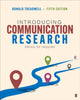 Book cover of: Introducing Communication Research. By: Donald Treadwell