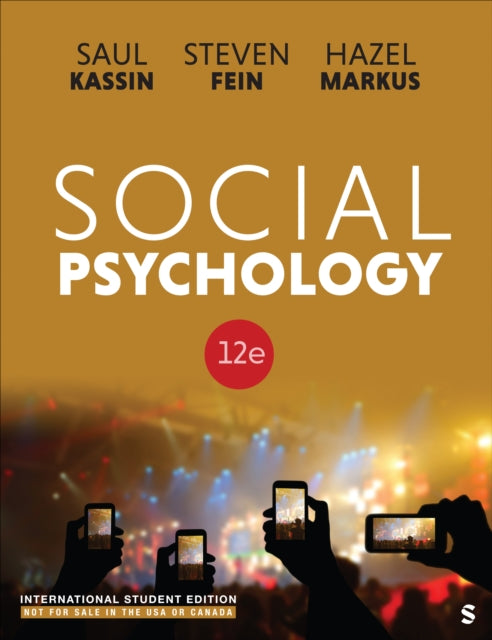 Book cover of: Social Psychology - International Student Edition