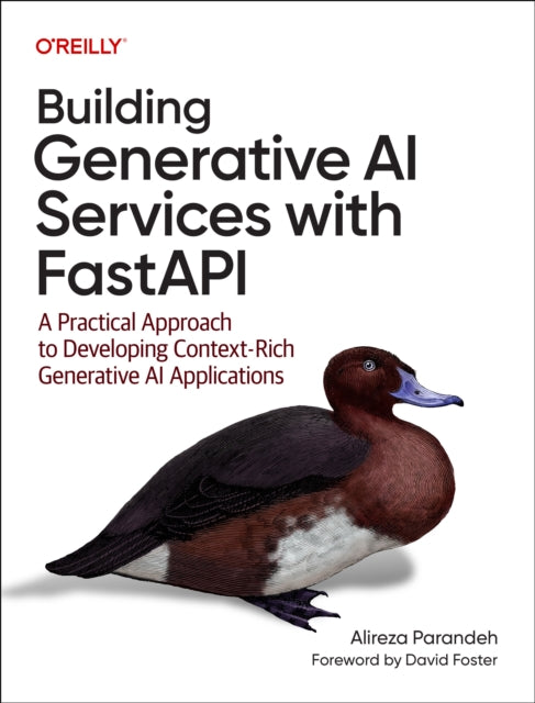 Book cover of: Building Generative AI Services with Fastapi. By: Ali Parandeh