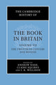 Book cover of: Cambridge History of the Book in Britain. By: Andrew Nash