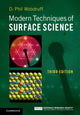 Book cover of: Modern Techniques of Surface Science. By: D. Phil Woodruff