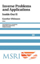 Book cover of: Inverse Problems and Applications