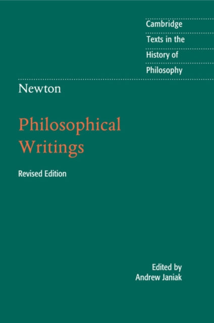 Book cover of: Newton: Philosophical Writings. By: Andrew Janiak