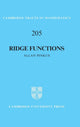 Book cover of: Ridge Functions. By: Allan Pinkus