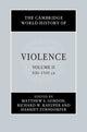 Book cover of: Cambridge World History of Violence. By: Matthew Gordon