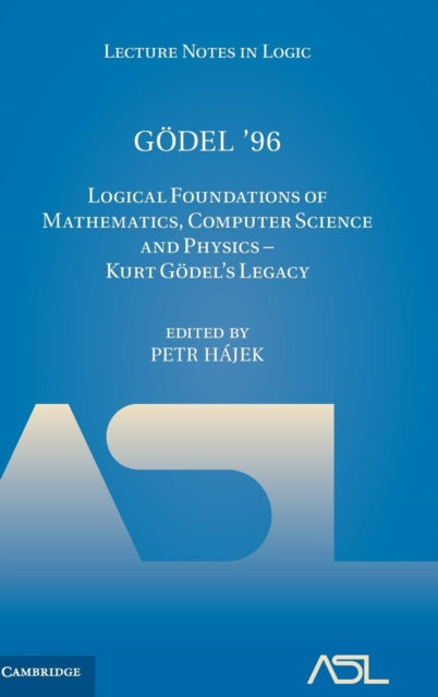Book cover of: Godel '96. By: Petr Hájek