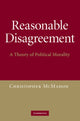 Book cover of: Reasonable Disagreement. By: Christopher McMahon