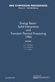 Book cover of: Energy Beam-Solid Interactions and Transient Thermal Processing 1984: Volume 35. By: D. K. Biegelsen