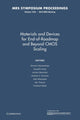 Book cover of: Materials and Devices for End-of-Roadmap and Beyond CMOS Scaling: Volume 1252. By: Shriram Ramanathan