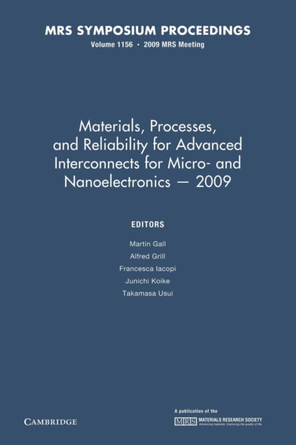 Materials, Processes and Reliability for Advanced Interconnects for Micro