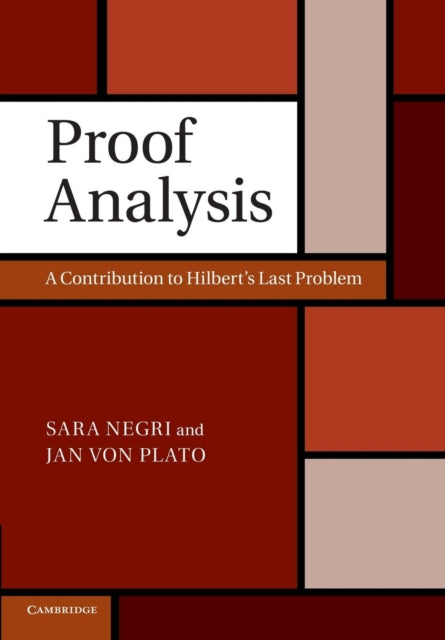 Book cover of: Proof Analysis