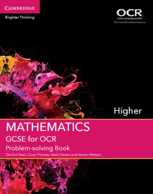 Book cover of: GCSE Mathematics for OCR Higher Problem-solving Book. By: Tabitha Steel