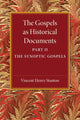 Book cover of: Gospels as Historical Documents, Part 2, The Synoptic Gospels. By: Vincent Henry Stanton