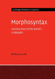 Book cover of: Morphosyntax. By: William Croft