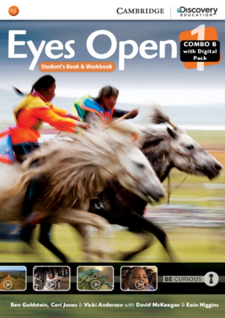 Book cover of: Eyes Open Level 1 Combo B with Online Workbook and Online Practice. By: Ben Goldstein